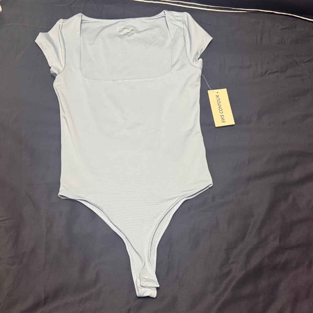 Stylish Light Blue Bodysuit